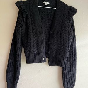 Chunky Black Cardigan